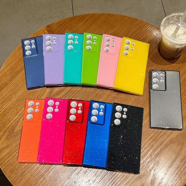 Samsung Galaxy S24 FE 5G Skal i Jelly Glitter Solid Färg TPU Grå