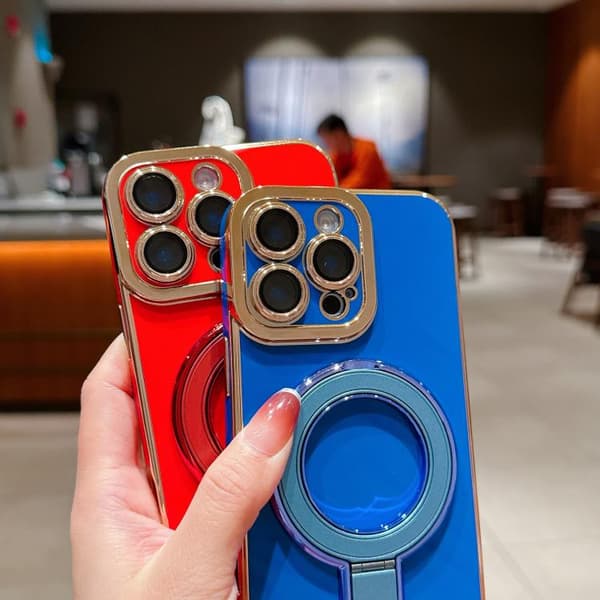 iPhone 16 Pro Max Charm Eye Elektropläterad Metall Skal Grön