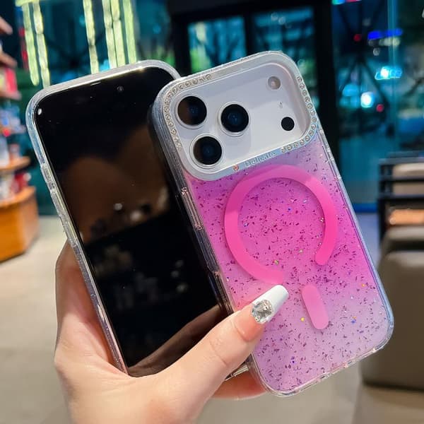 iPhone 18 Pro Max / iPhone 17 Pro Max Blink Series Metall Linsskydd MagSafe Magnetisk IMD Skal Ultramarin
