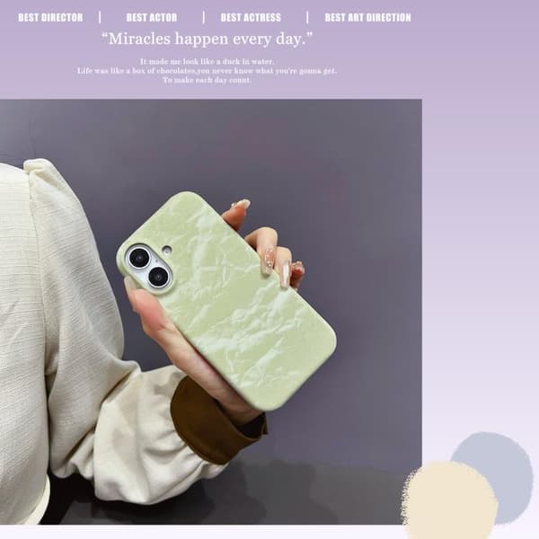 iPhone 16 Pro Max Velvet Läderfodral - Halv täckning Skal Blå