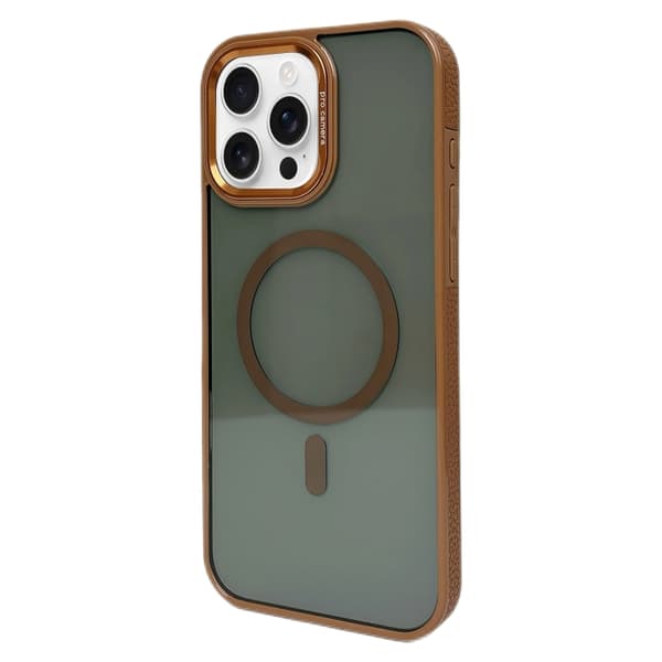 iPhone 16 Pro Max Metall Linsskal med MagSafe Guld
