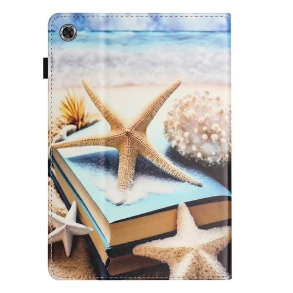 Samsung Galaxy Tab A9 / A11 Litchi Texture Leather Case Sjöstjärna