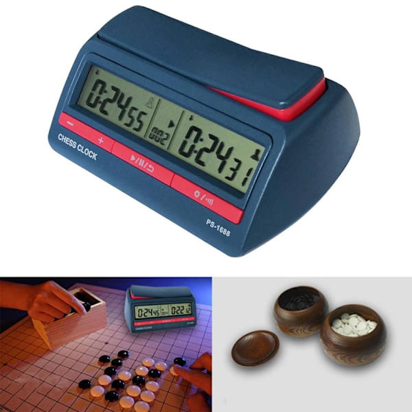 PS-1688 Multifunktionell digital display Go och schack tävling timer klocka