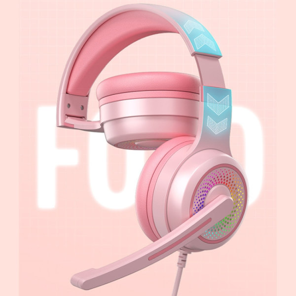 Y20 LED Bass Stereo PC Trådbundet Gaming Headset med Mikrofon Svart