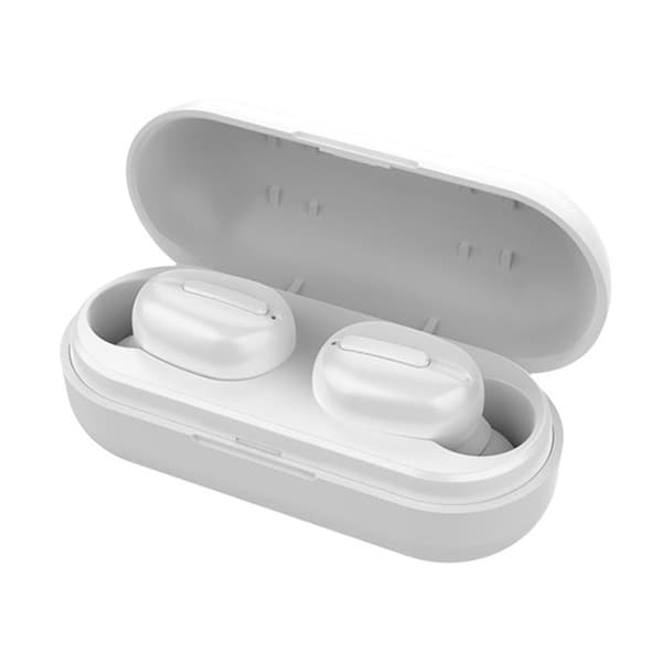 L13 IPX6 Vattentät Bluetooth 5.0 Trådlös Stereo Bluetooth Hörlurar med Magnetisk Laddningsbox, Stödjer Binaural Samtal & Röstassistent Vit