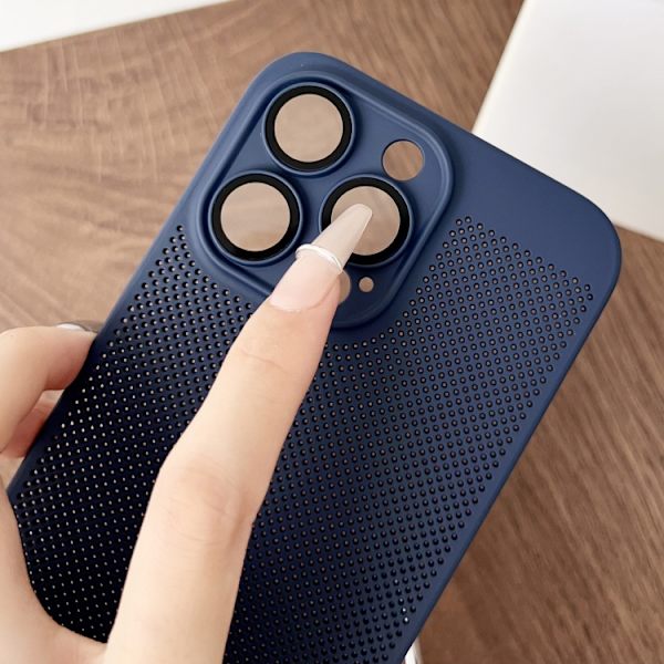 iPhone 16 Pro Frameless Oljespray PC Kylskal Grå