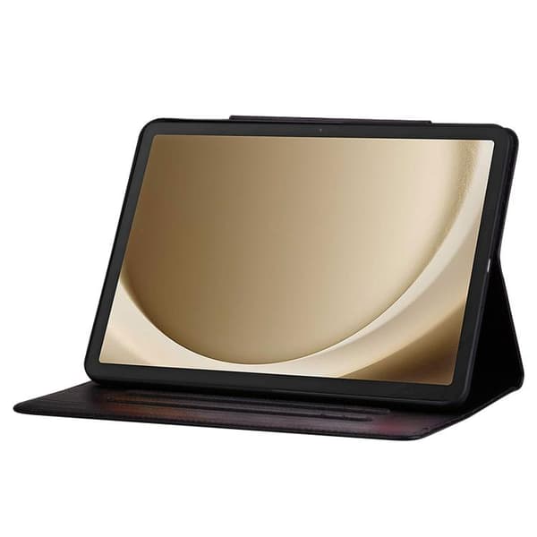 Samsung Galaxy Tab S10 FE+ Cat Buckle Läderfodral Svart