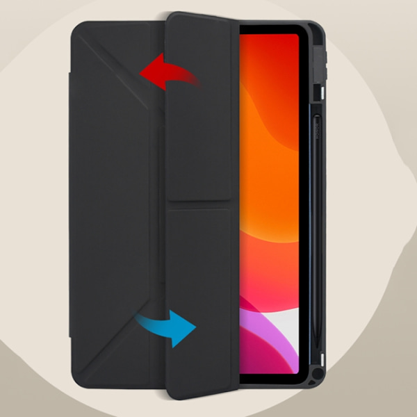Samsung Galaxy Tab S7/S8 2-i-1 Y-fold Smart Läderfodral Grå