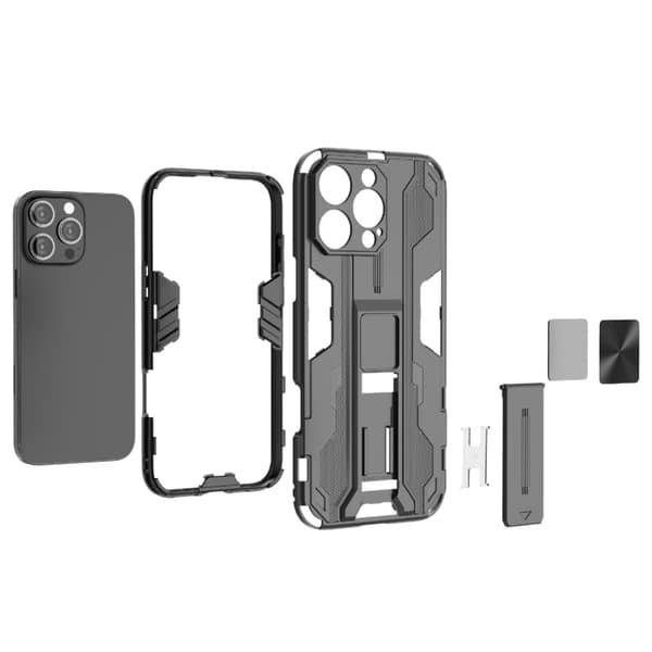 iPhone 16 Pro Max Supersonic PC + TPU Skal - Hållbar och Stöttålig Mobilskal för iPhone 16 Pro Max Vit