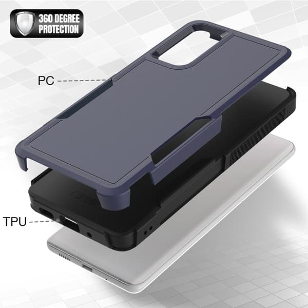 Samsung Galaxy S20 FE Skal 2 i 1 PC + TPU Mörkblå