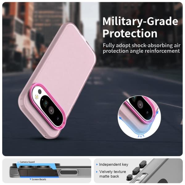 för Pixel 10 / 10 Pro Skal - Candy PC Hybrid TPU Stöttålig Mobilskal Röd