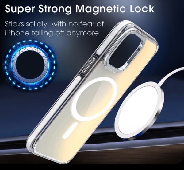 iPhone 16 Pro Max Dual-Färg Gradient Discolor MagSafe Skal Purpur