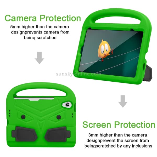 iPad mini 6 / mini 2024 Skal i Sparrow Stil av EVA Material för Barn - Stöttålig Tablet Case Grön