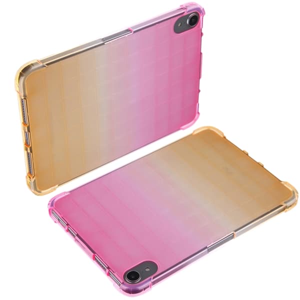 iPad 11 11th Gen / 10.9 10th Gen 2022/2025 - Square Gradient TPU Skal Rosa Gradient Gul