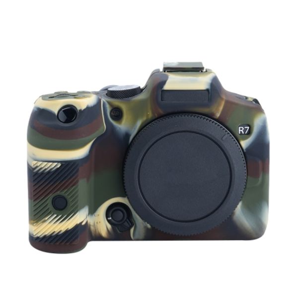 Mjukt silikonfodral för Canon EOS R7 Kamouflage