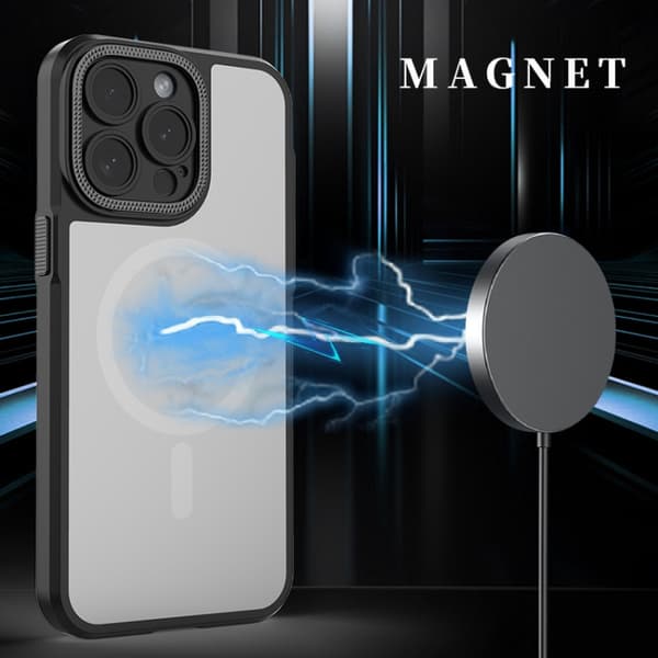 iPhone 16 Pro Max Bodyguard MagSafe Magnetisk Skal Grå