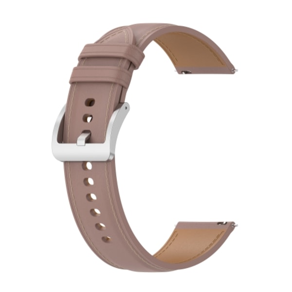 För Garmin VivoMove Style-präglat watch i äkta läder Pink