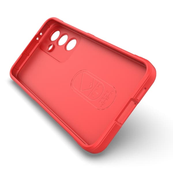 Samsung Galaxy S24 FE 5G Skal Magic Shield TPU + Flanell Röd