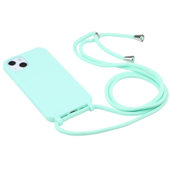 iPhone 17 Pro Max Skal - Candyfärger med Lanyard Mintgrön