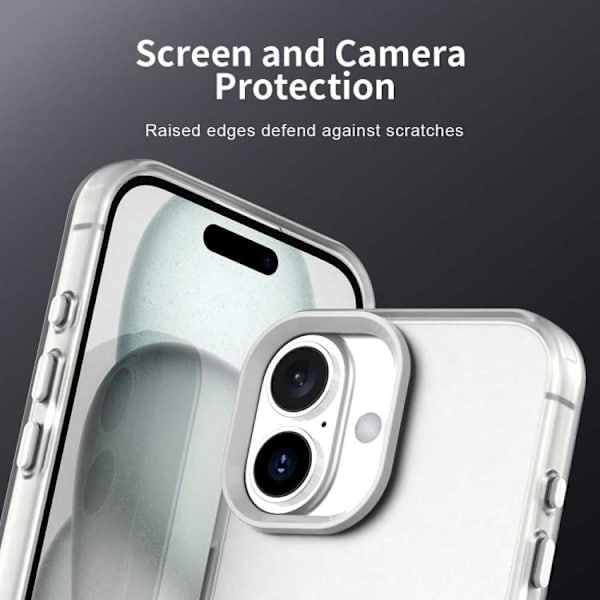 iPhone 17 Skal - Candy PC Hybrid TPU Stötsäker Vit