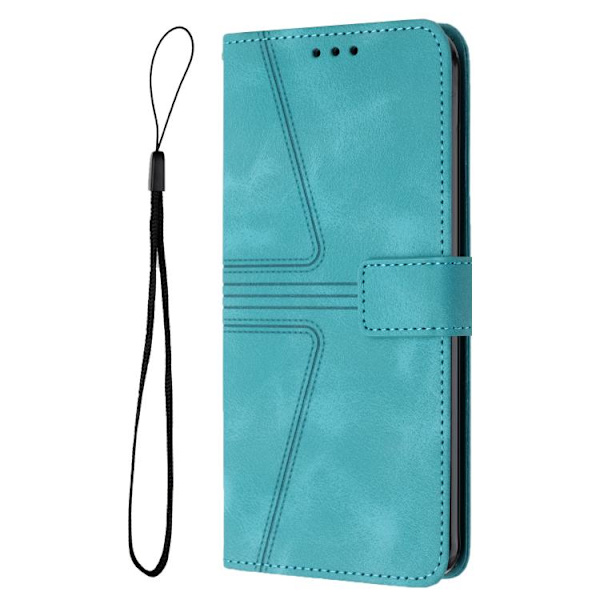 Redmi Note 14 Pro 4G - Triangulär Solid Färg Läder fodral Grön