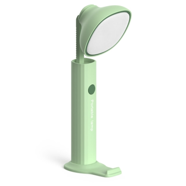 Fällbar ficklampa skrivbordslampa USB-laddning student sovsal nattlampa (302-2 grön)