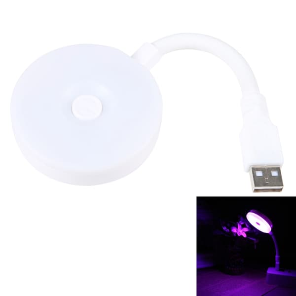 100LM LED USB Bärbar Skrivbordslampa (Lila Ljus)
