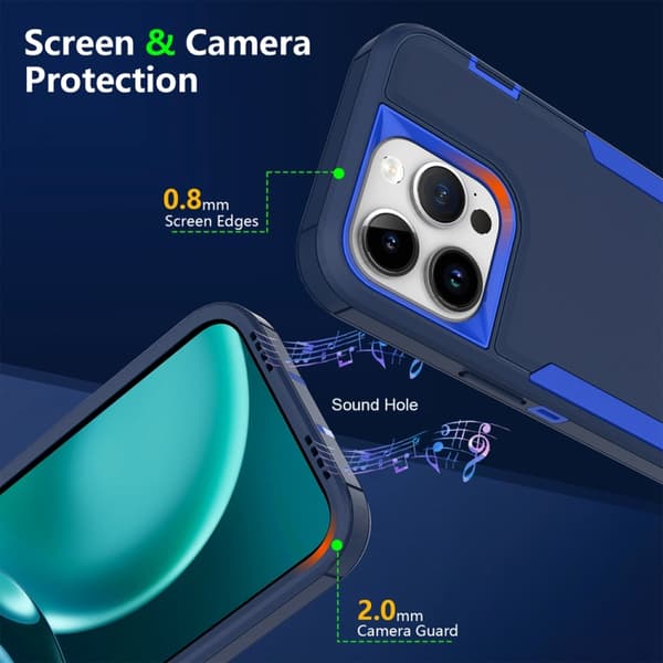 iPhone 16 Pro 2 1 Magnetisk PC + TPU Skal Svart