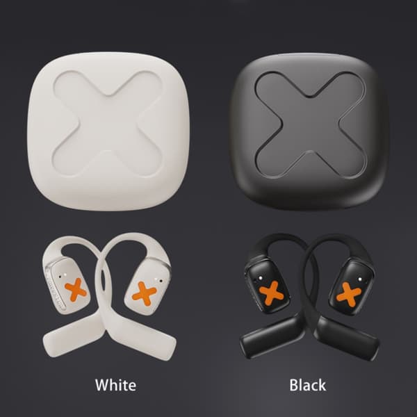 D MOOSTER D39 Pro OWS Öronmonterade ANC Bluetooth-hörlurar APP-kontroll Vit