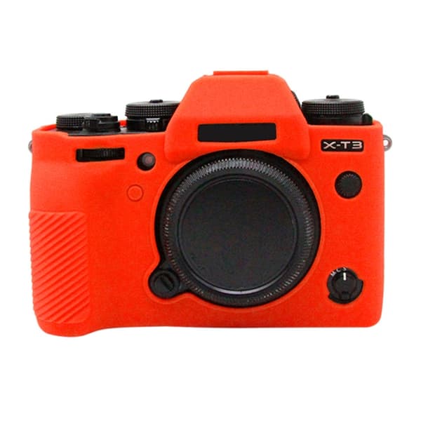 Mjukt silikonfodral för FUJIFILM XT3 Röd