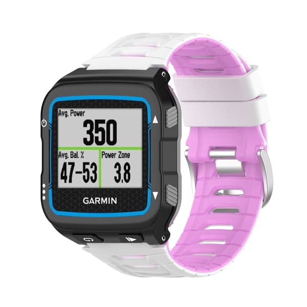 För Garmin Forerunner 920XT Tvåfärgad stålspänne watch White-Pink