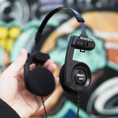 WhatPlus Retro Computer Gaming Trådlösa Bluetooth-headset Svamp Öronmuffar Svart