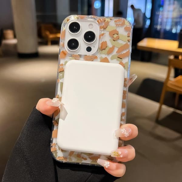 iPhone 17 Skal med Leopard MagSafe och Dubbel-sidig Laminering IMD Rosa