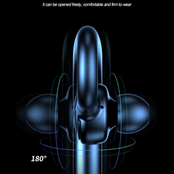 M99 Bluetooth V5.2 Enkelsidig Öronkrok Business Hörlurar Svart+blått