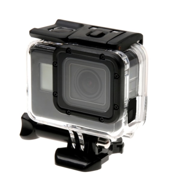 Skyddande hölje för GoPro HERO6 /5 med skelettdesign + ihålig baksida med spänne, grundfäste och skruv, ingen demontering av objektivet krävs