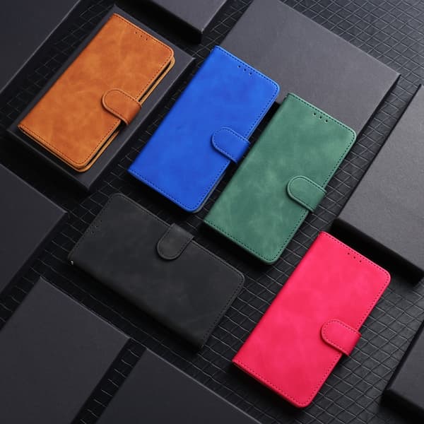 för Pixel 9a Skal - Magnetiskt Flip Fodral i Läder Brun