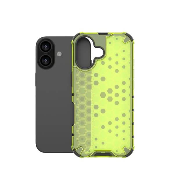 iPhone 17 Skal med Honeycomb Stötskydd Grön
