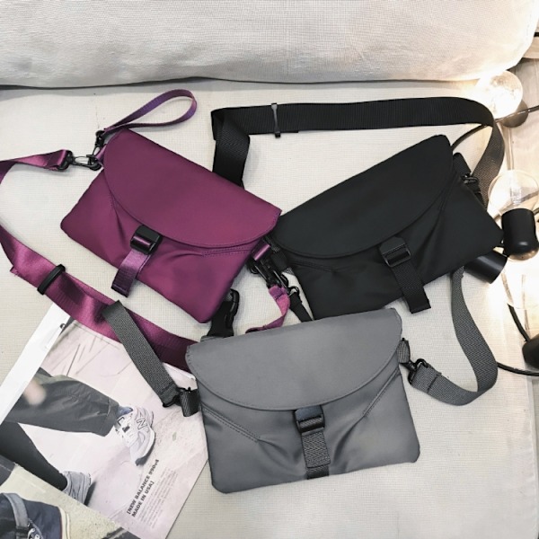 Arbetskläder Crossbody Bag Enkelt Axel Casual Liten Väska Svart