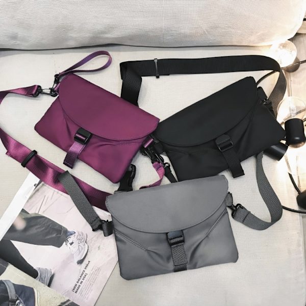 Arbetskläder Crossbody Väska Enstaka Axel Casual Liten Väska Grå