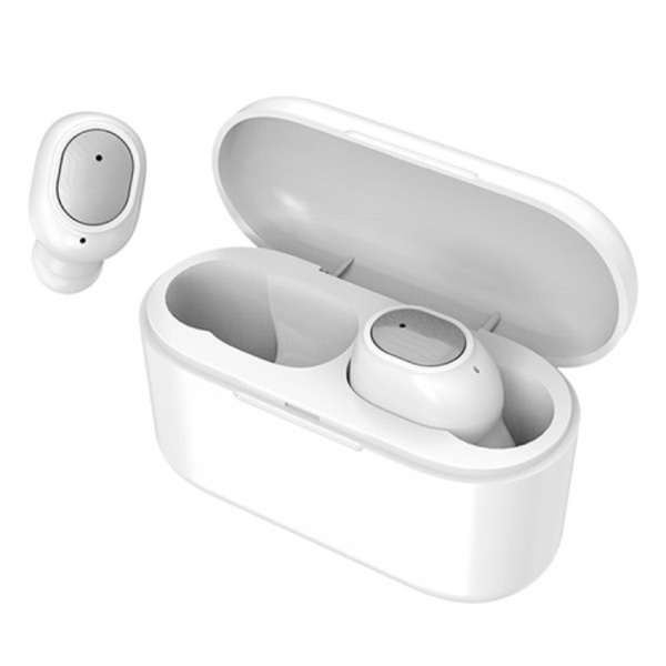 Q3 TWS Bluetooth 5.0 Binaural Stereo Automatisk Matchning Trådlösa Bluetooth-hörlurar Vit
