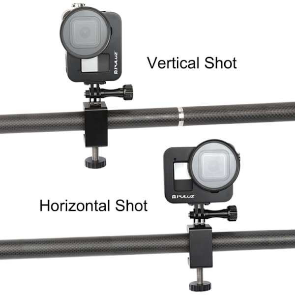 Hölje Skyddande fodral CNC Aluminiumlegering Skyddande bur med 52mm UV-objektiv för GoPro HERO8 Black