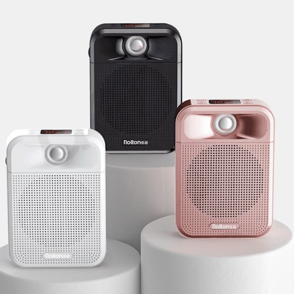 Rolton K700 Bluetooth Dual-högtalare Audio Högtalare Megafon Röstförstärkare (Svart)