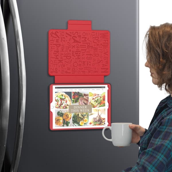 Samsung Galaxy Tab A9 / A11 Magnetiskt läderfodral Röd
