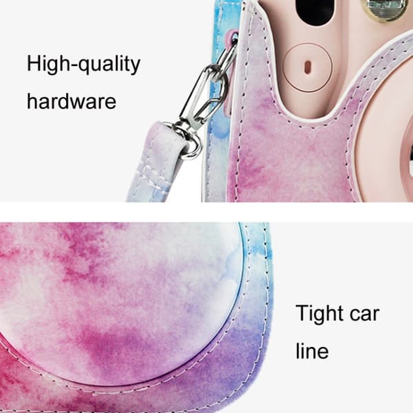 För Instax Mini11 / 9 / 8 PU Cortex Retro Kameraväska Skyddande Överdrag Oljefärg