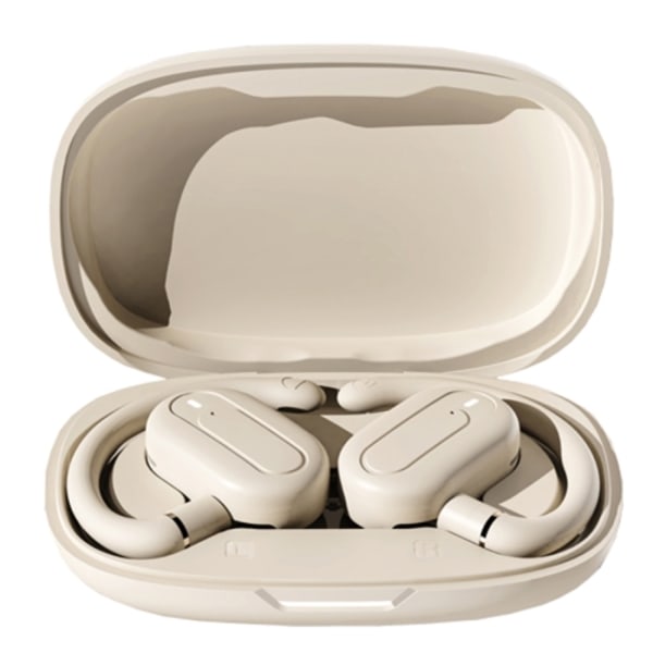 Hanger Typ Stereo Utomhusljud Bluetooth-hörlurar med laddningsfack Hudfärg