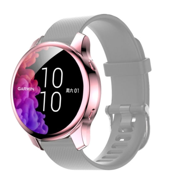 Galvaniskt täckande TPU- case för Garmin Venu Rose Pink