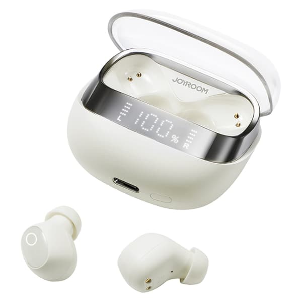 JOYROOM JR-DB2 Jdots Series True Wireless Bluetooth-hörlurar Vit