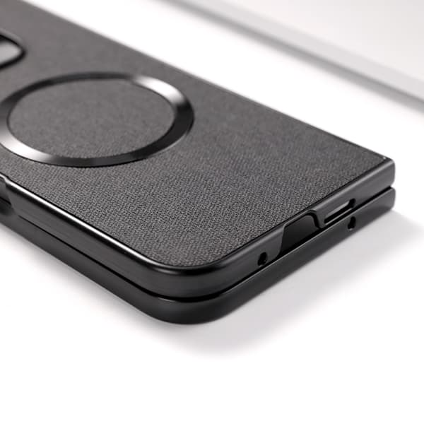 för Pixel 9 Pro Fold Skal med MagSafe Magnetisk Tygtextur Orange