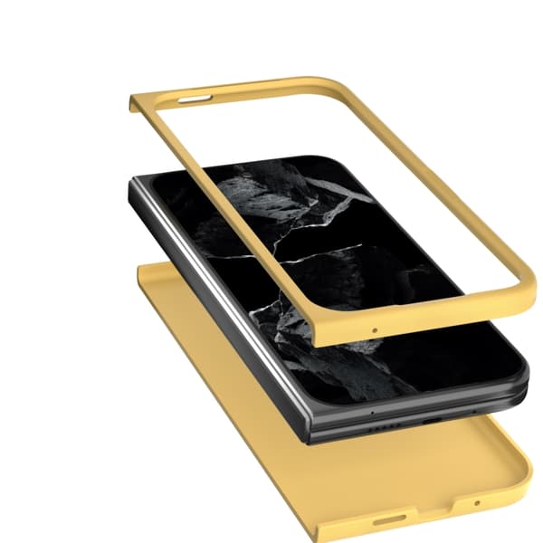 för Pixel 9 Pro Fold Skal - Slim och Skyddande PC Telefonfodral Gul