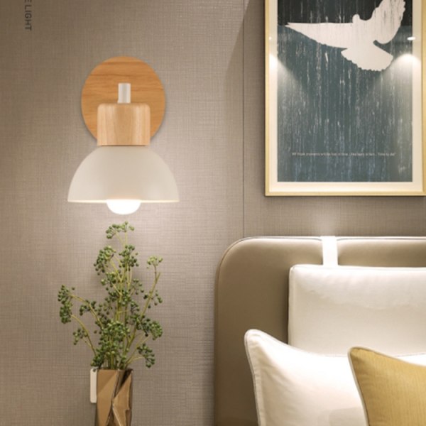 LED vägglampa sovrum sänglampa, stil: B (med LED vitt ljus 5W)